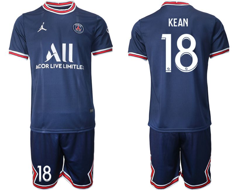 Men 2021-2022 Club Paris St German home blue #18 Soccer Jersey->paris st german jersey->Soccer Club Jersey